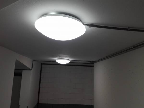 Wantix LED Portia plafond opbouw armatuur met nood accu / unit met bewegingssensor