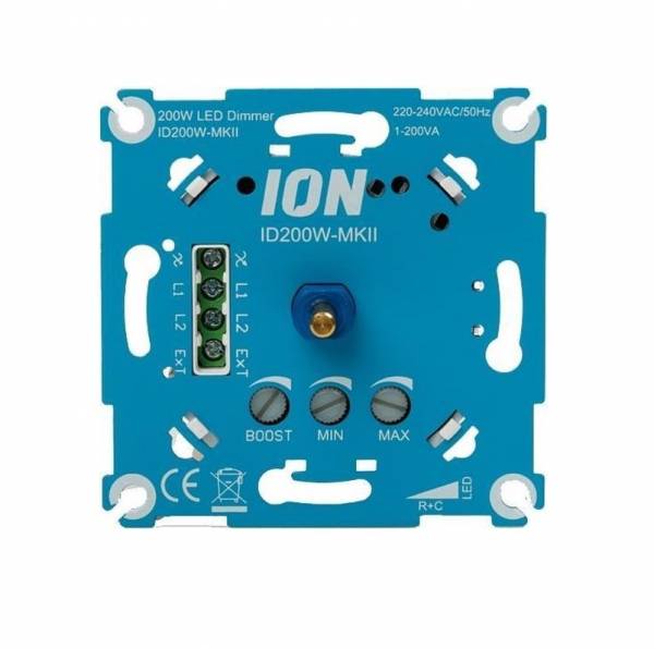 ION 200w Faseafsnij draaidimmer