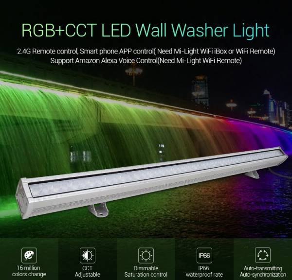 MI-LIGHT WALL WASHER 24W RGB+CCT - Afbeelding 2