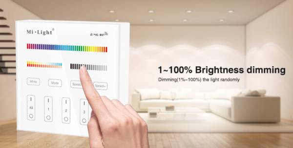 Milight 4-Zone RGB + CCT Smart Panel Remote Controller - Afbeelding 2