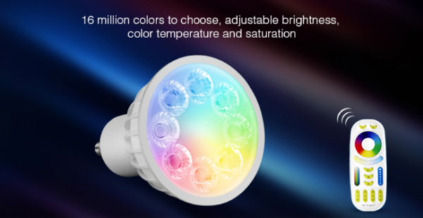 Milight | GU10 | LED SPOT | RGB+CCT | 4W - Afbeelding 5