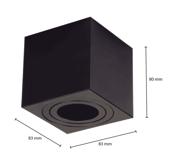 Pluto Cube Zwart GU10