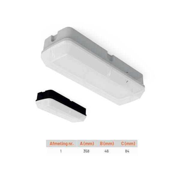 Portico led armatuur IK10 IP65