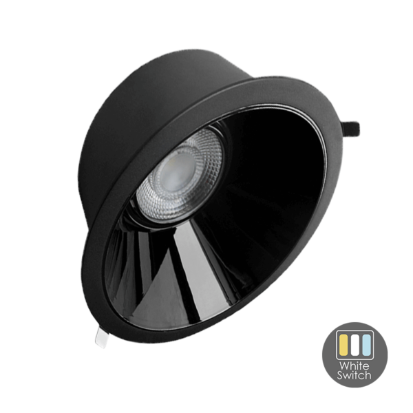 LED DOWNLIGHT | ZWART | KERBER | CCT | Ø160MM | 16W